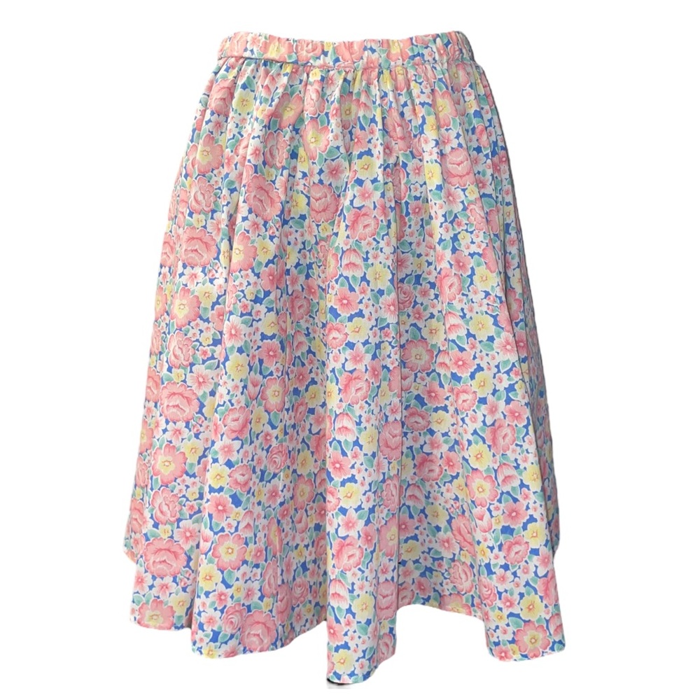 Vintage Floral Circle Skirt